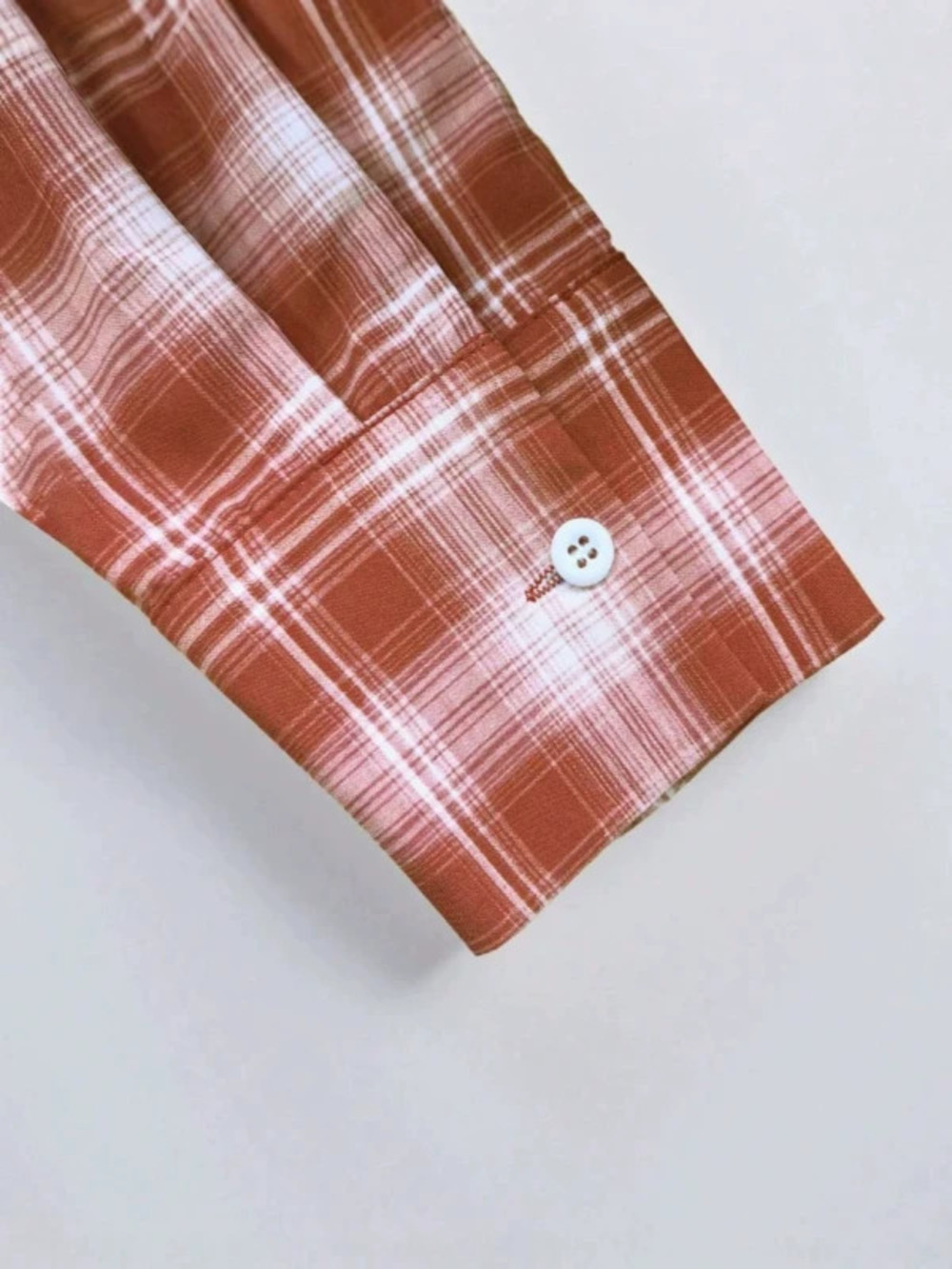 ZARA Casual Vintage Layering Slim Fit Plaid Shirt